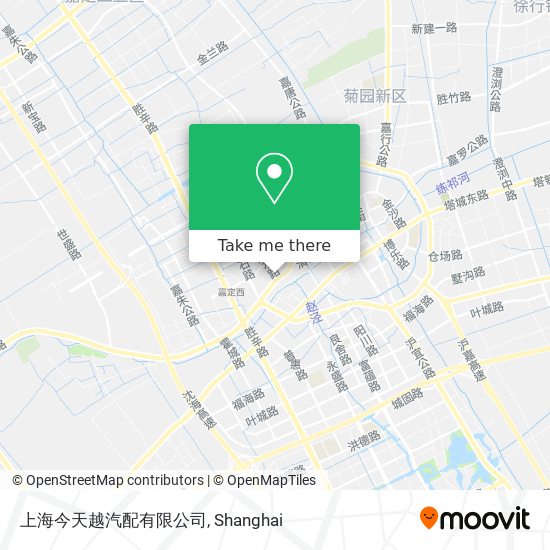 上海今天越汽配有限公司 map