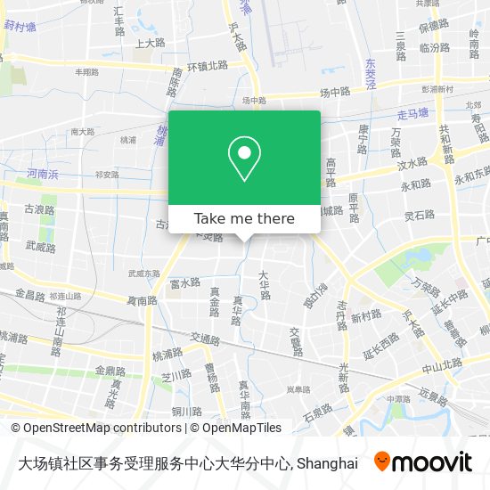 大场镇社区事务受理服务中心大华分中心 map