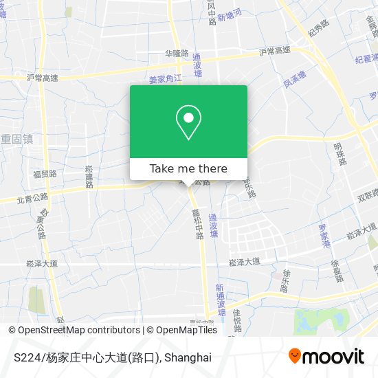 S224/杨家庄中心大道(路口) map