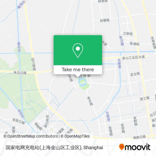 国家电网充电站(上海金山区工业区) map