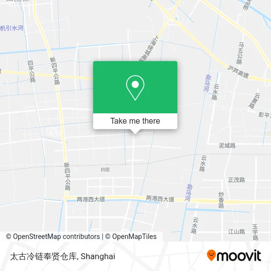 太古冷链奉贤仓库 map