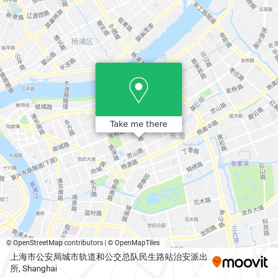上海市公安局城市轨道和公交总队民生路站治安派出所 map