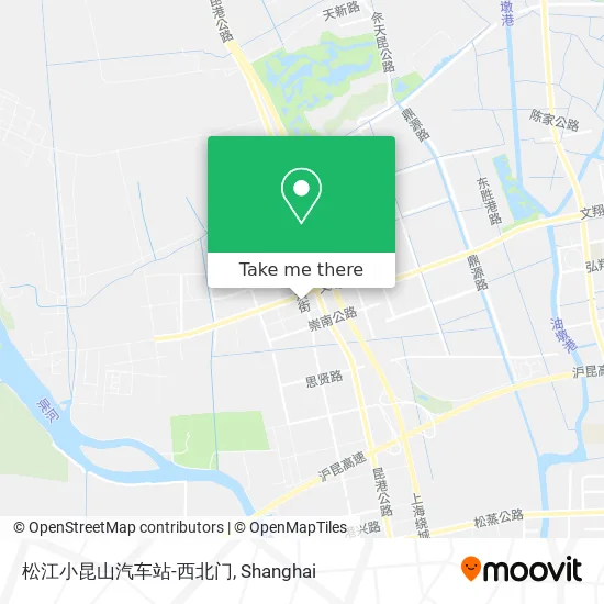 松江小昆山汽车站-西北门 map