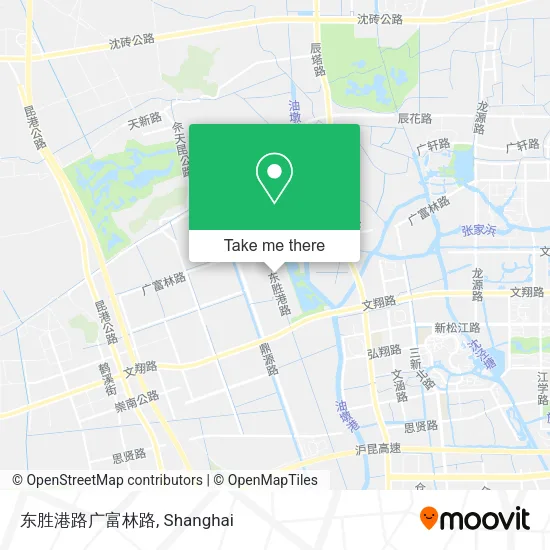 东胜港路广富林路 map