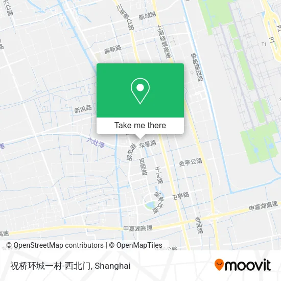 祝桥环城一村-西北门 map