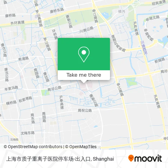 上海市质子重离子医院停车场-出入口 map