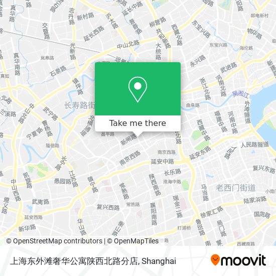 上海东外滩奢华公寓陕西北路分店 map