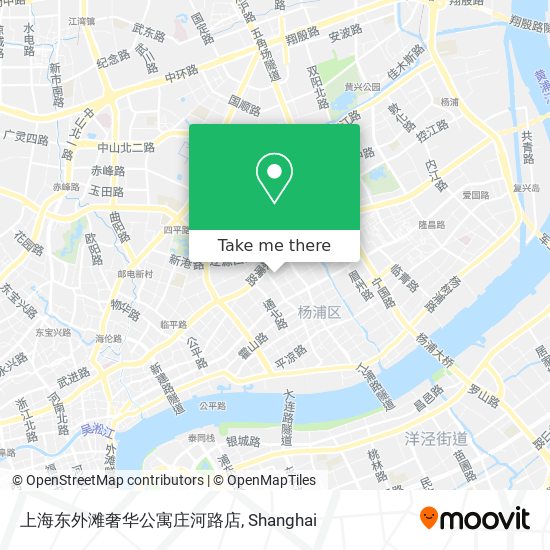 上海东外滩奢华公寓庄河路店 map