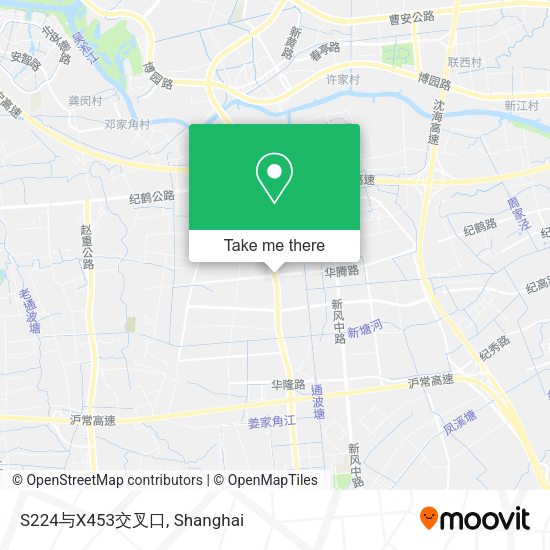 S224与X453交叉口 map