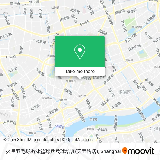 火星羽毛球游泳篮球乒乓球培训(天宝路店) map