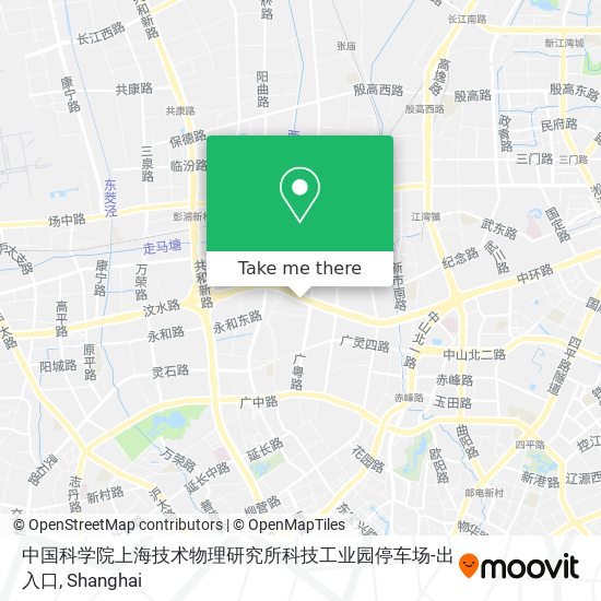 中国科学院上海技术物理研究所科技工业园停车场-出入口 map