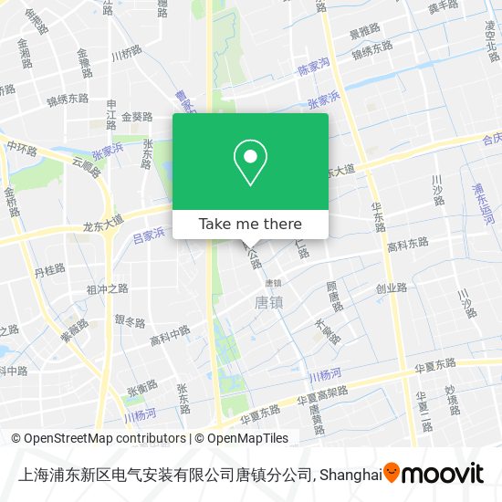 上海浦东新区电气安装有限公司唐镇分公司 map