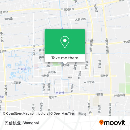 民信桃业 map