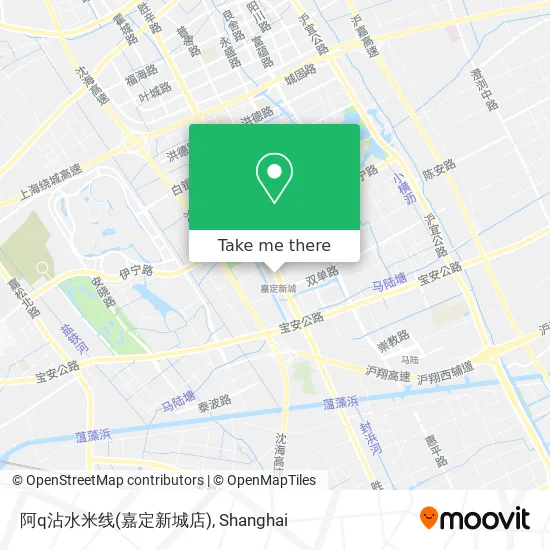 阿q沾水米线(嘉定新城店) map