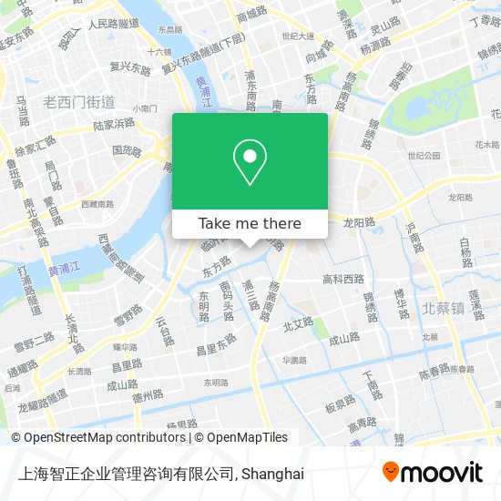 上海智正企业管理咨询有限公司 map