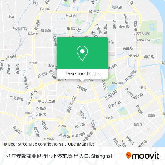 浙江泰隆商业银行地上停车场-出入口 map