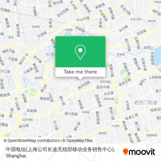 中国电信(上海公司长途无线部移动业务销售中心) map