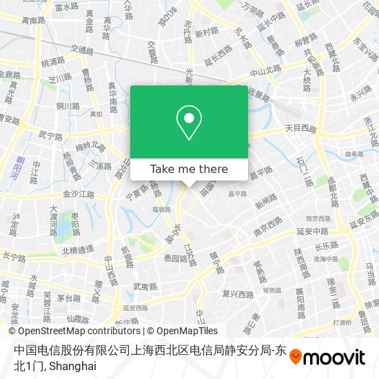 中国电信股份有限公司上海西北区电信局静安分局-东北1门 map
