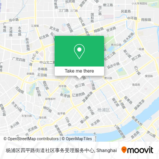 杨浦区四平路街道社区事务受理服务中心 map