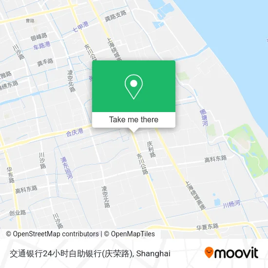 交通银行24小时自助银行(庆荣路) map