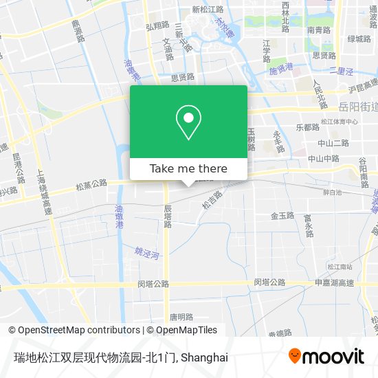 瑞地松江双层现代物流园-北1门 map