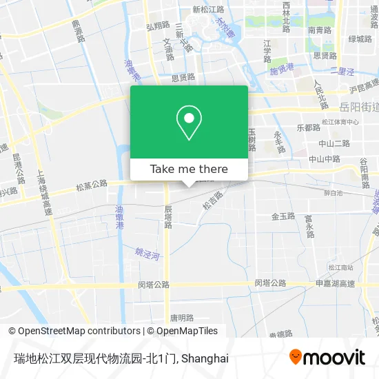 瑞地松江双层现代物流园-北1门 map