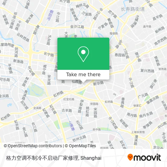 格力空调不制冷不启动厂家修理 map