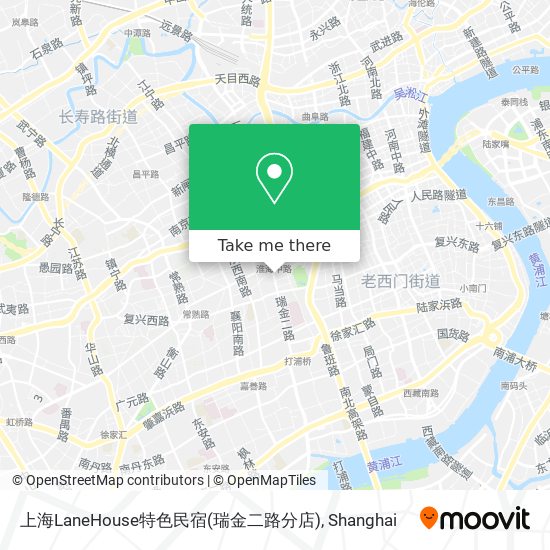 上海LaneHouse特色民宿(瑞金二路分店) map