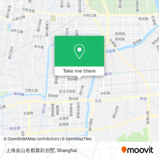 上海金山名都轰趴别墅 map