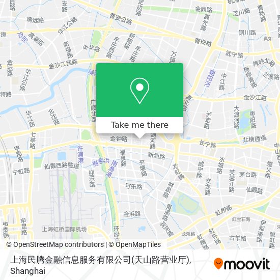 上海民腾金融信息服务有限公司(天山路营业厅) map