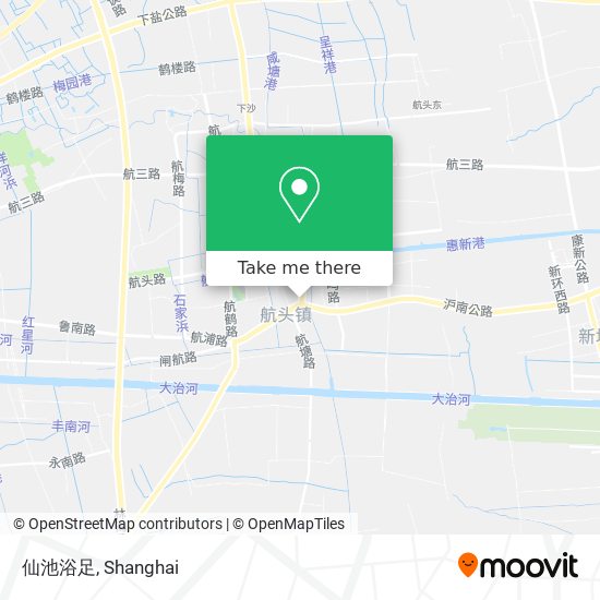 仙池浴足 map