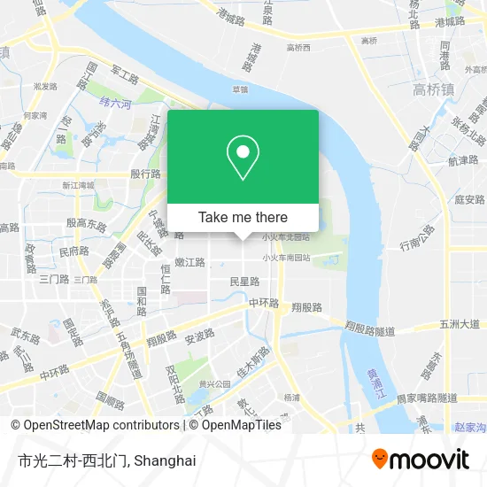 市光二村-西北门 map