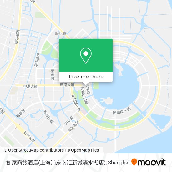 如家商旅酒店(上海浦东南汇新城滴水湖店) map