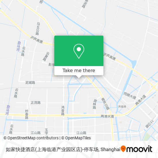 如家快捷酒店(上海临港产业园区店)-停车场 map