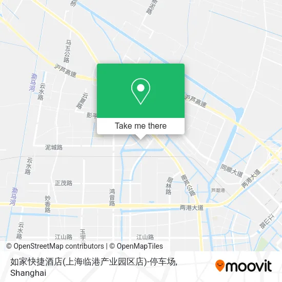 如家快捷酒店(上海临港产业园区店)-停车场 map