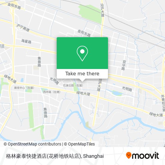 格林豪泰快捷酒店(花桥地铁站店) map