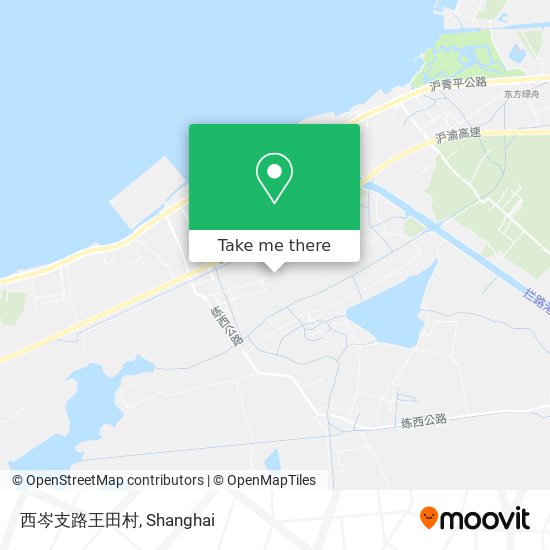 西岑支路王田村 map