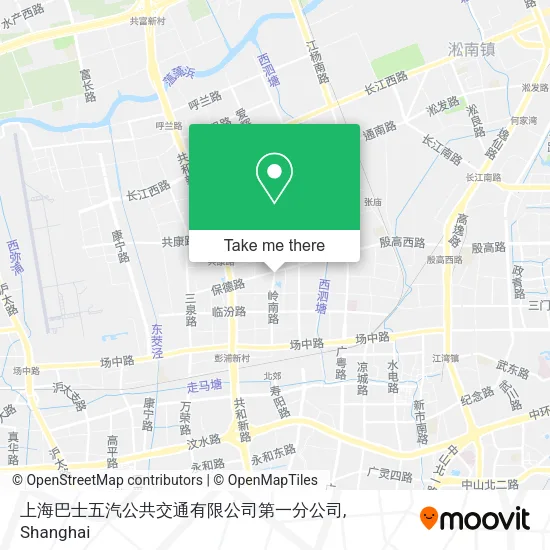 上海巴士五汽公共交通有限公司第一分公司 map