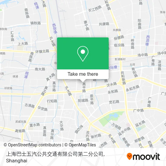 上海巴士五汽公共交通有限公司第二分公司 map