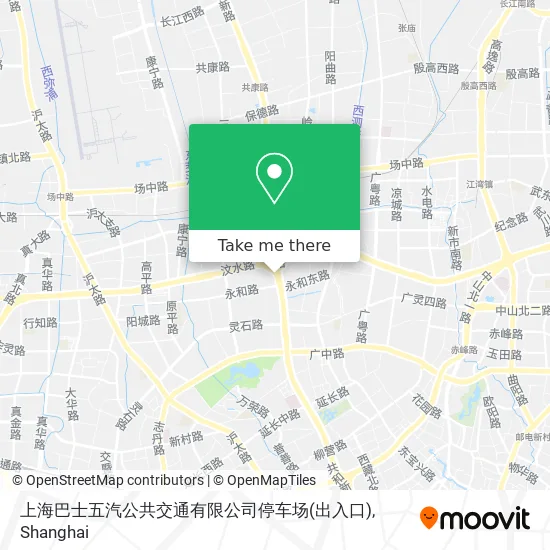 上海巴士五汽公共交通有限公司停车场(出入口) map