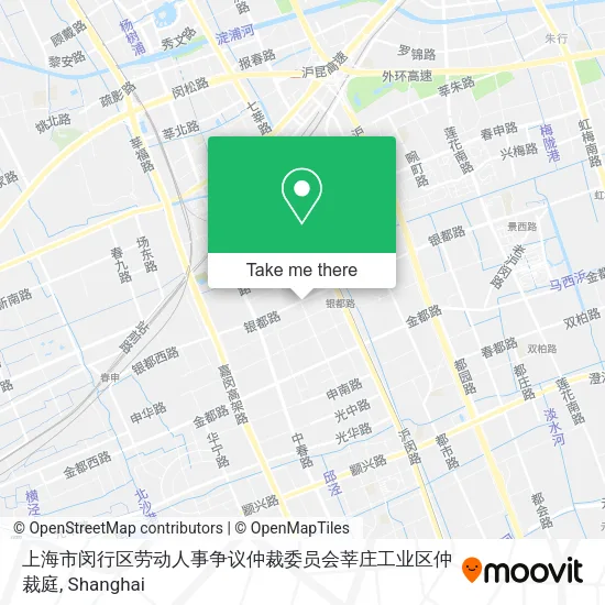 上海市闵行区劳动人事争议仲裁委员会莘庄工业区仲裁庭 map