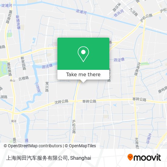 上海闽田汽车服务有限公司 map