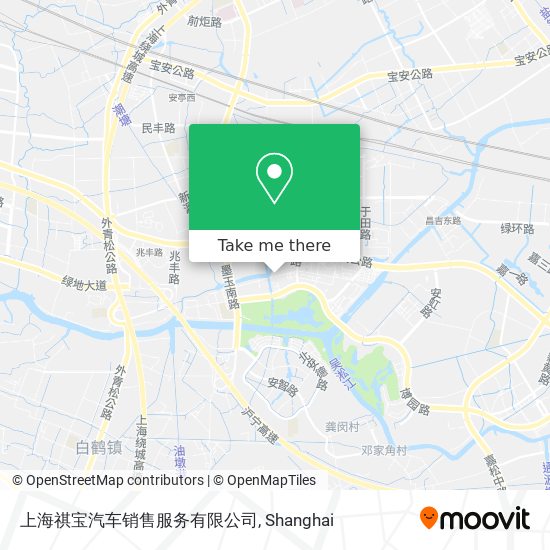 上海祺宝汽车销售服务有限公司 map