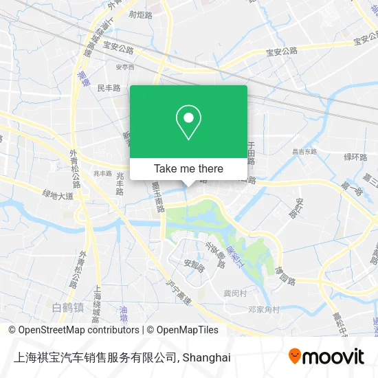 上海祺宝汽车销售服务有限公司 map