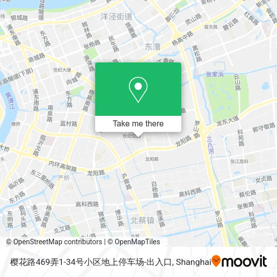 樱花路469弄1-34号小区地上停车场-出入口 map