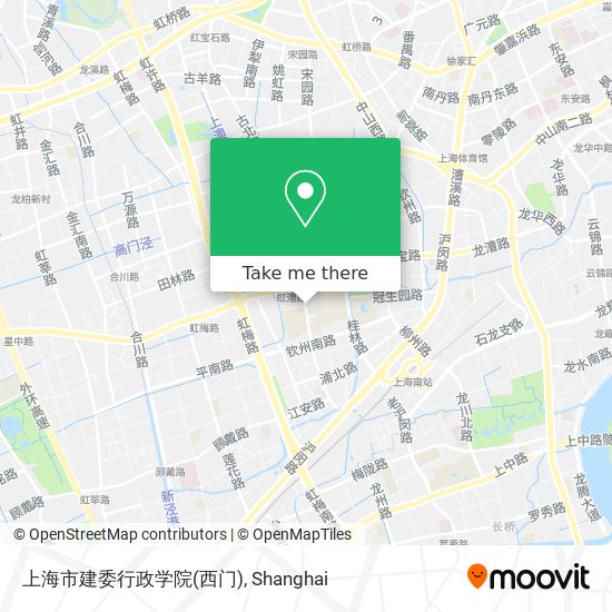 上海市建委行政学院(西门) map