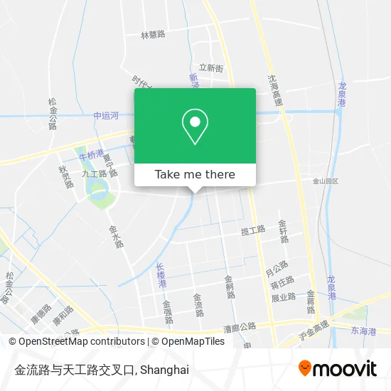 金流路与天工路交叉口 map
