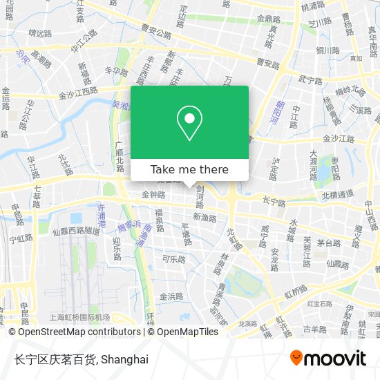 长宁区庆茗百货 map