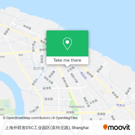 上海外联发D5C工业园区(富特北路) map