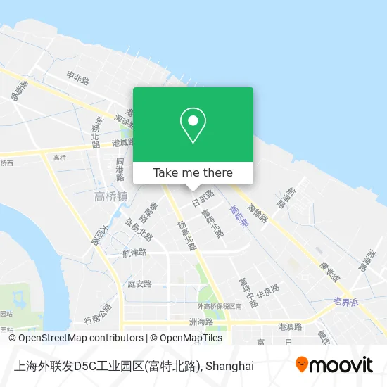上海外联发D5C工业园区(富特北路) map